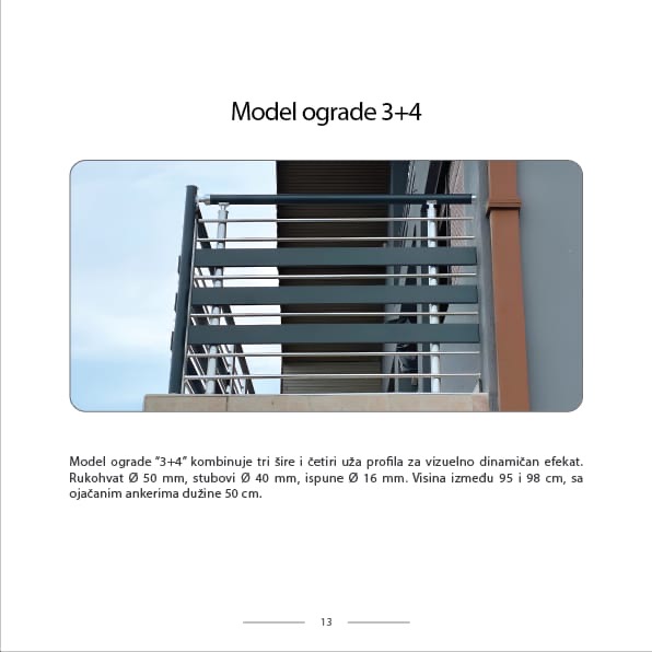 Model ograde 3+4 — Alu Cop Zdravković