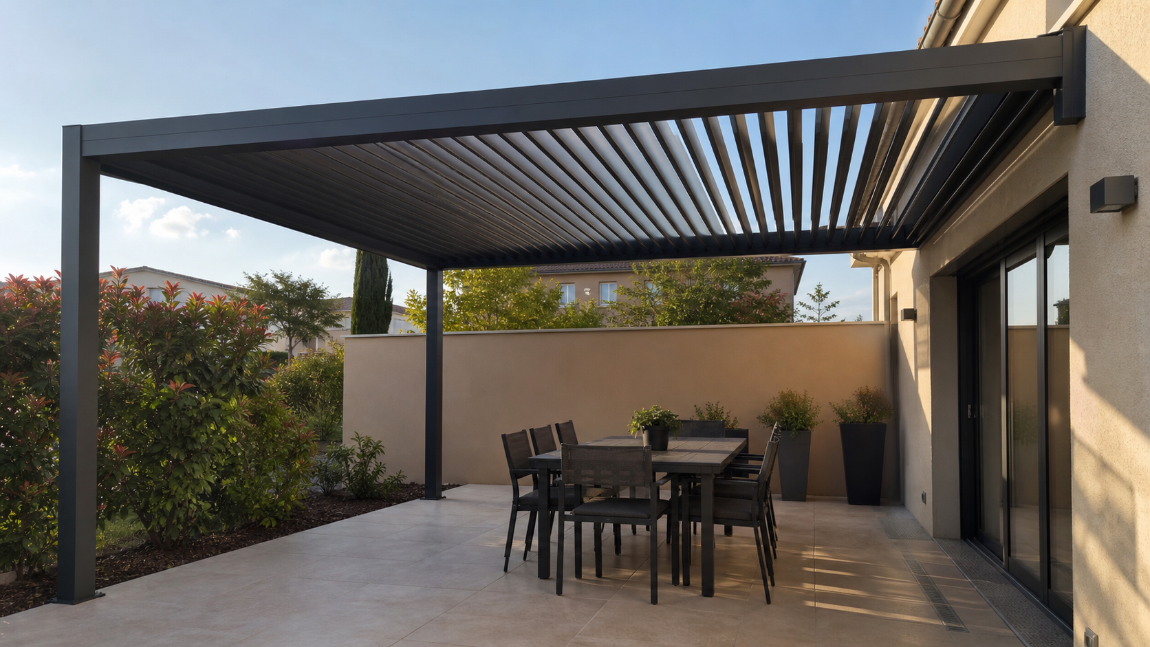 Fiksna pergola sa lamelama