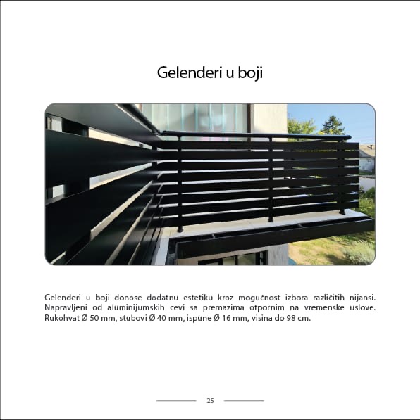 Gelenderi u boji — Alu Cop Zdravković